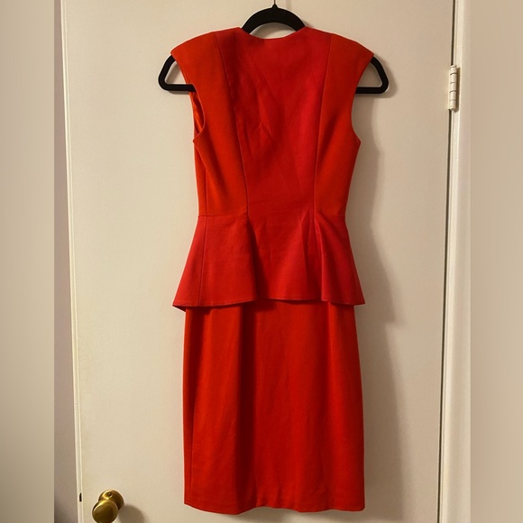 Ted Baker Peplum dress red size 0 - Picture 3 of 5